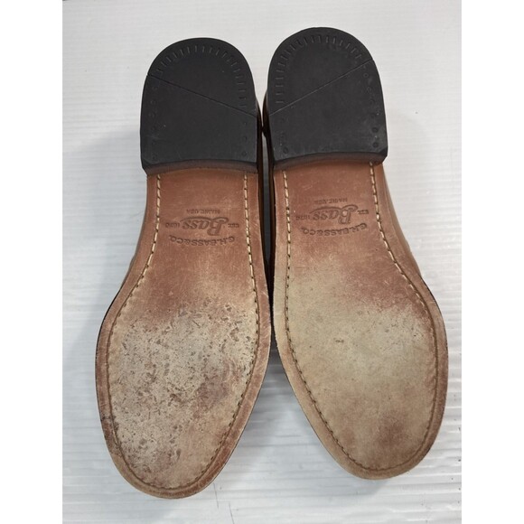 G. H. Bass Men’s Jeremy Loafers Shoes Light Brown Tan Slip On Kiltie Tassel 9D - Picture 10 of 11